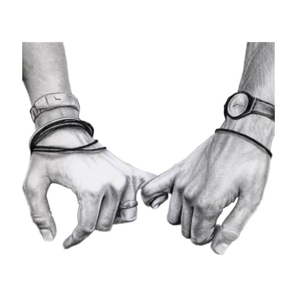 Держаться за руки рисунок