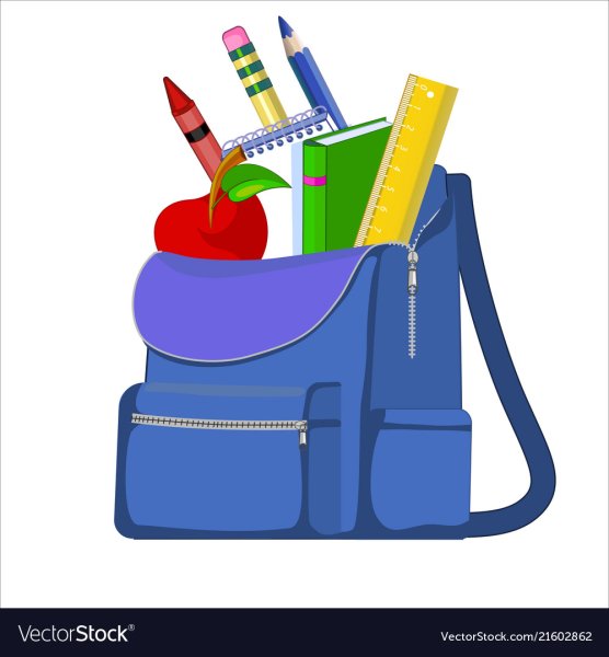 Рюкзак со школьными принадлежностями