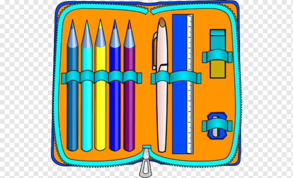 Ручка, карандаш, пенал, линейка