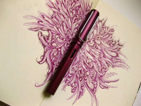 Рисование шариковой ручкой
