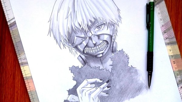 Канэки Токийский гуль срисовка кагуне