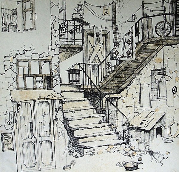 Рисунки акварелью пейзажи