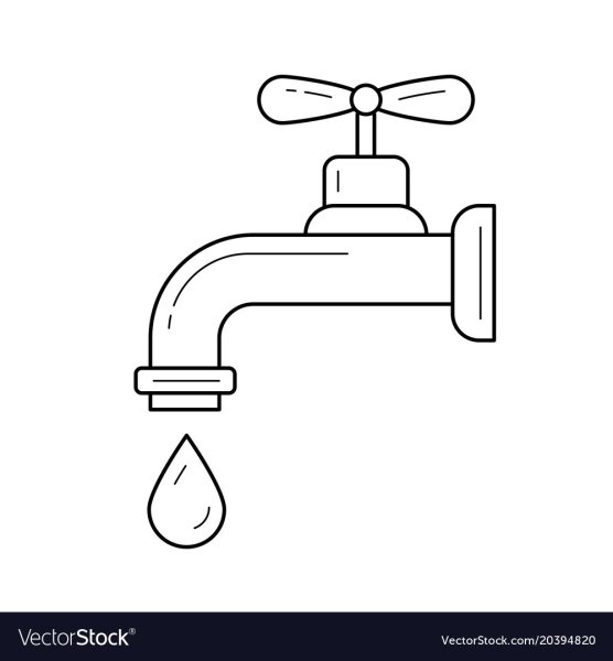 Кран водопроводный раскраска