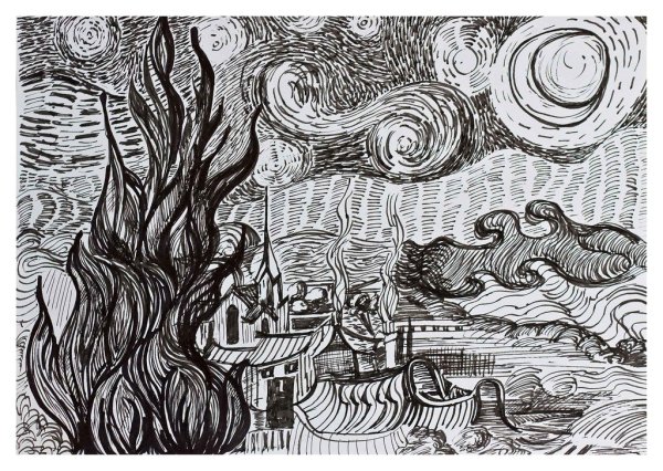 Графика Ван Гога