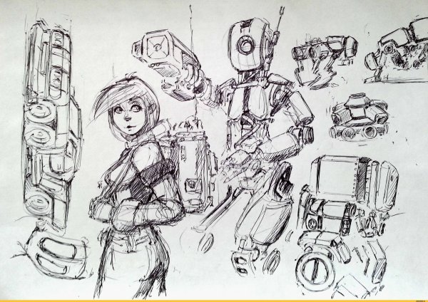 Скетчи роботов с манипулятором