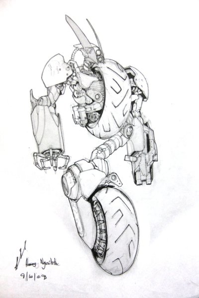 Робот карандашом