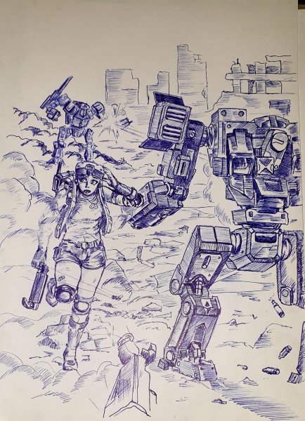 Стили рисования робот