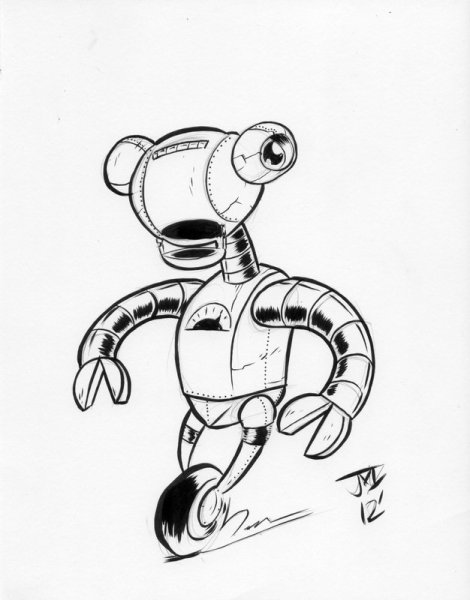 Необычные роботы рисунки