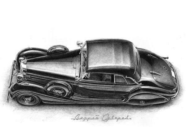 Рисовать машины ручкой