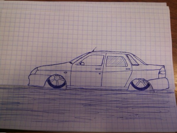 Лада Приора 2170 раскраска