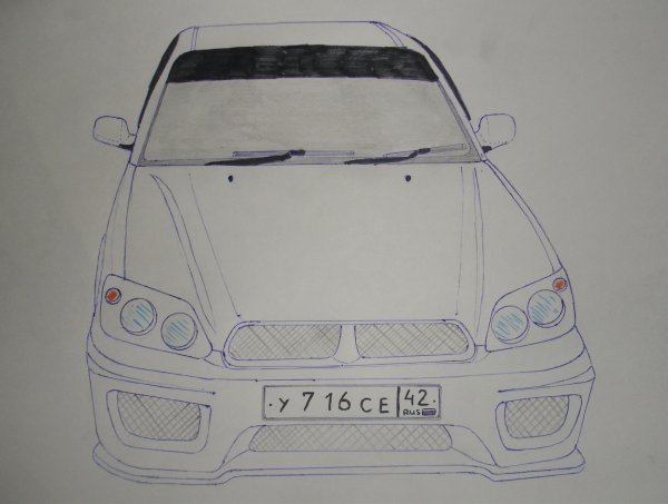 Рисунки по клеточкам машины