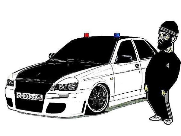 Лада Приора ручкой спереди