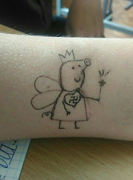 Тату для детей ручкой