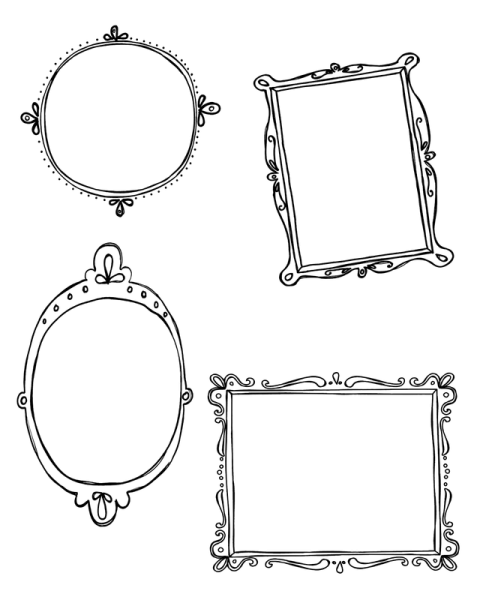 Маленькие рисунки в рамке