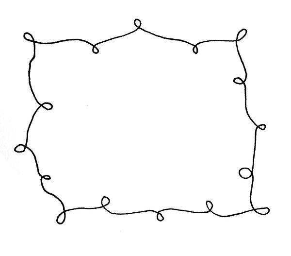 Рамка нарисованная ручкой