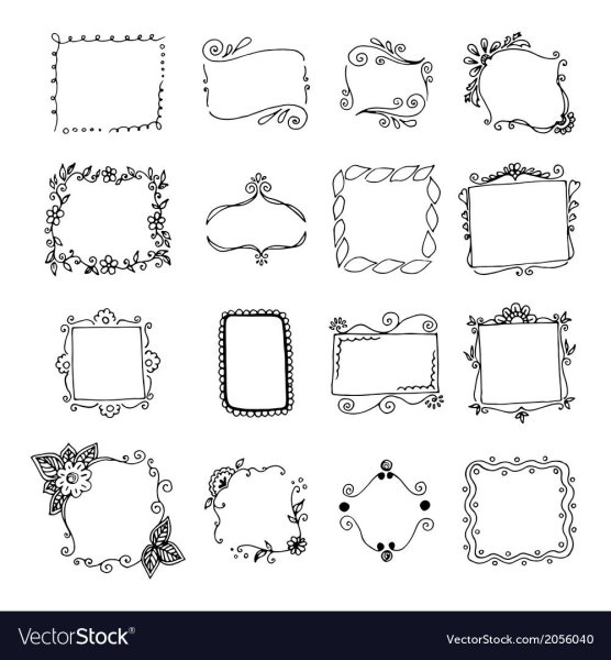 Рамка нарисованная ручкой