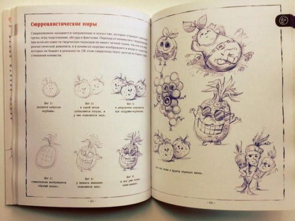 Рисунок шариковой ручкой книга