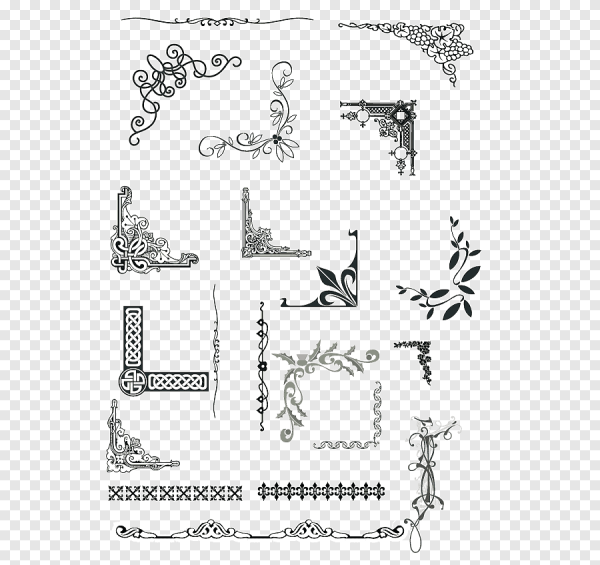 Красивые узоры уголки