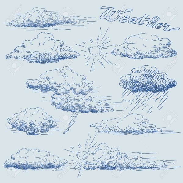 Облака скетч