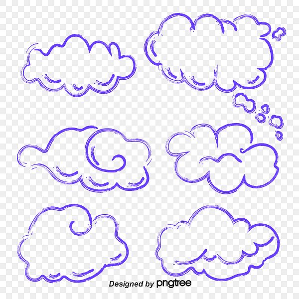 Облака скетч