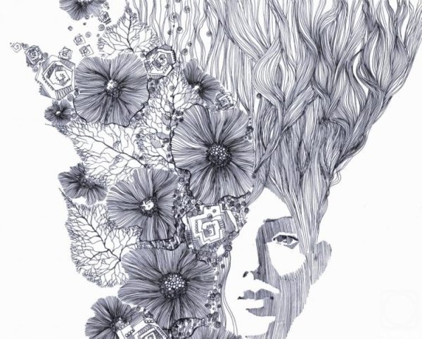 Графика гелевой ручкой