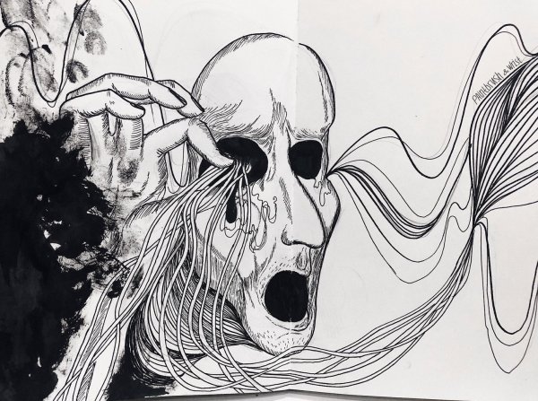 Жуткие рисунки карандашом