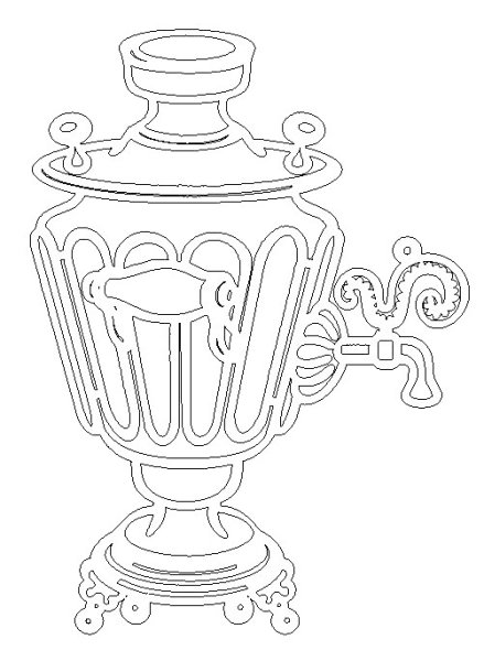 Самовар раскраска