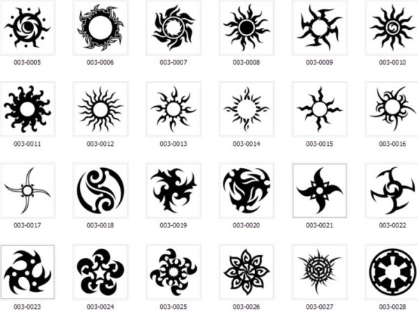 Маленькие тату обереги