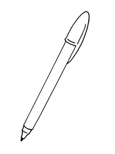 Раскраска ручка шариковая