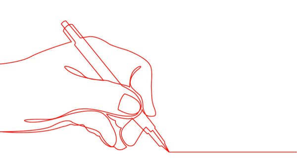 Эскизы ручкой на руке