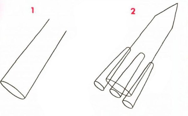 Схематический рисунок карандашом