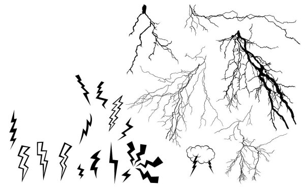 Тату молния