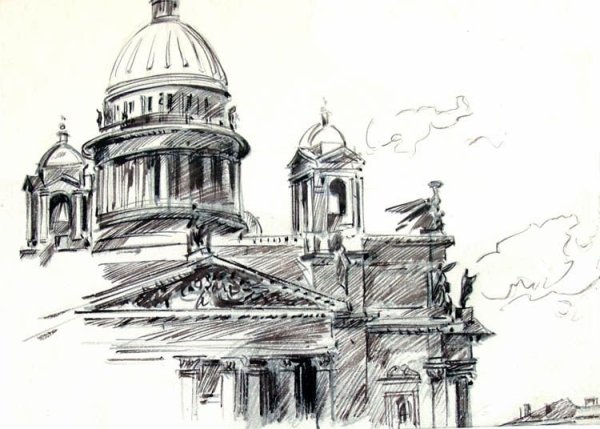 Исаакиевский собор набросок