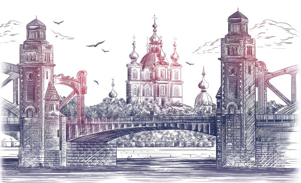 Достопримечательности Питера скетч