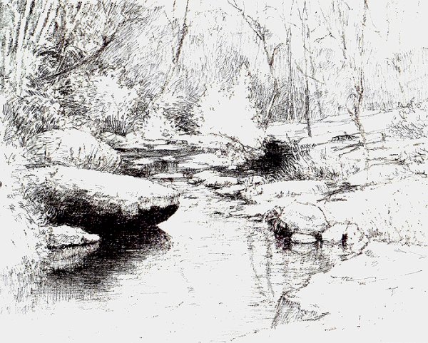 Река набросок