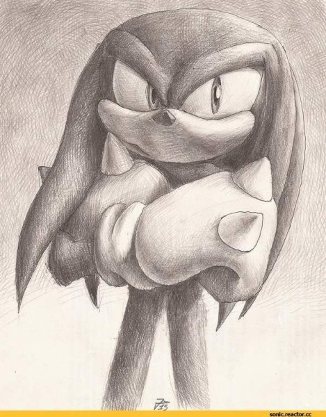 Соника карандашом