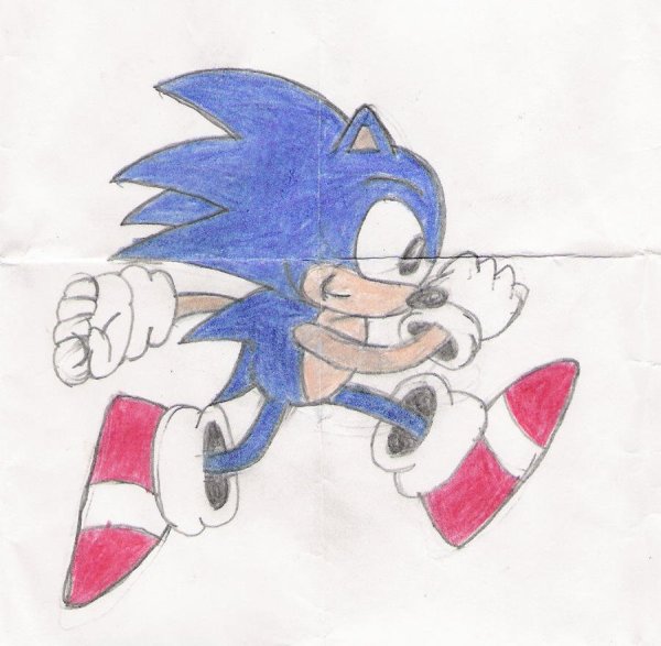 Соник для срисовки