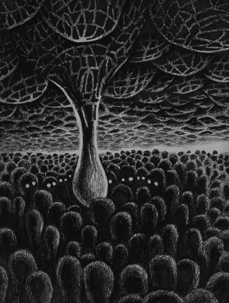 Психоделика рисунки ручкой