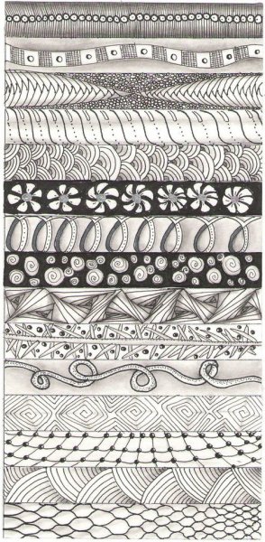 Орнамент штриховой