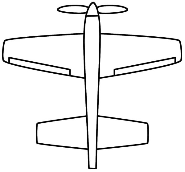Самолет нарисованный ручкой