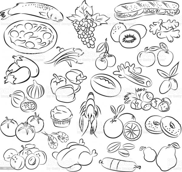 Трафареты продуктов питания