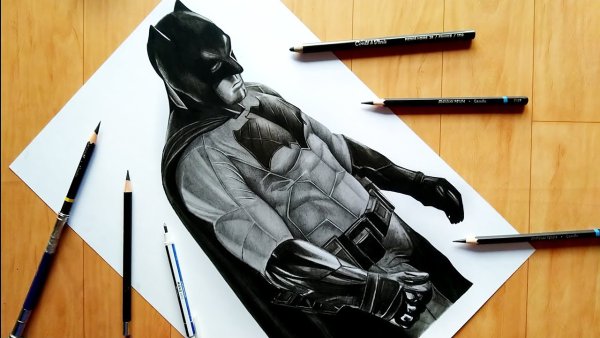 Бэтмен скетч маркеры