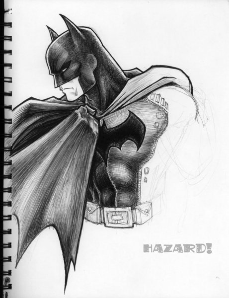 Скетч тату Бэтмен