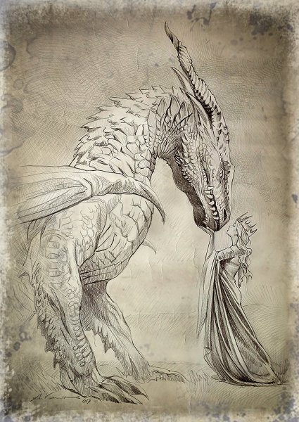 Рисунки карандашом фэнтези