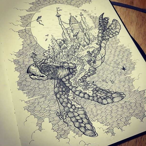 Рисунки для скетчбука фэнтези