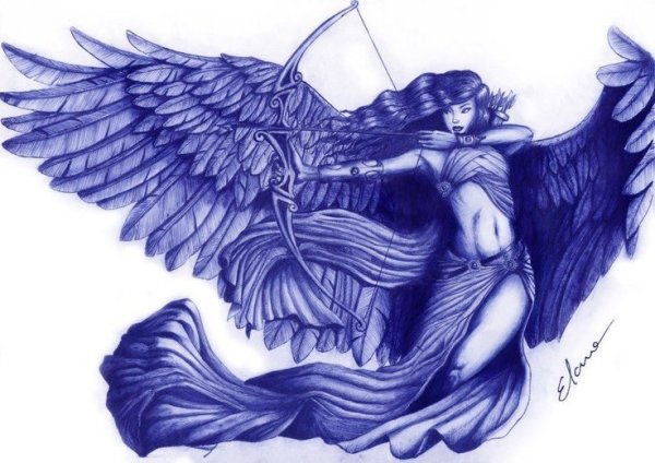 Рисунки ангелов и демонов