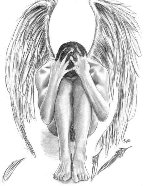 Ангел карандашом
