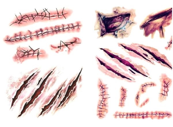 Тату на шрамы на руке лёгкие