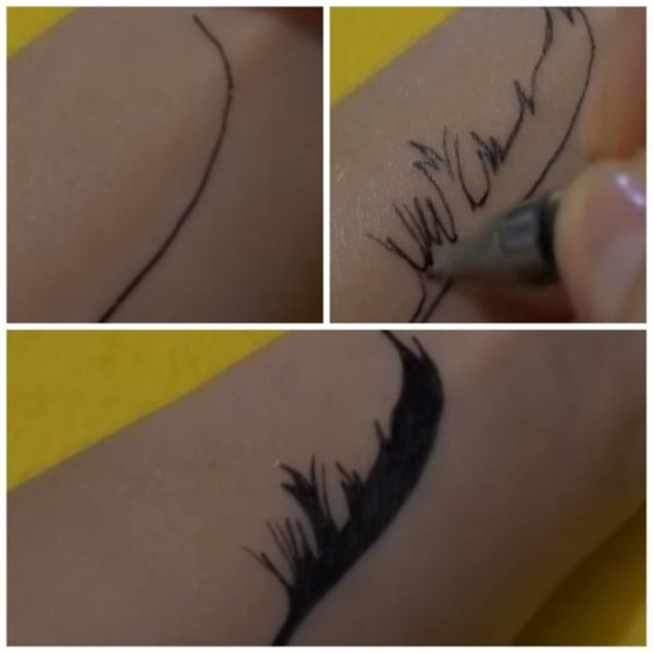 Кровавый порез без фона