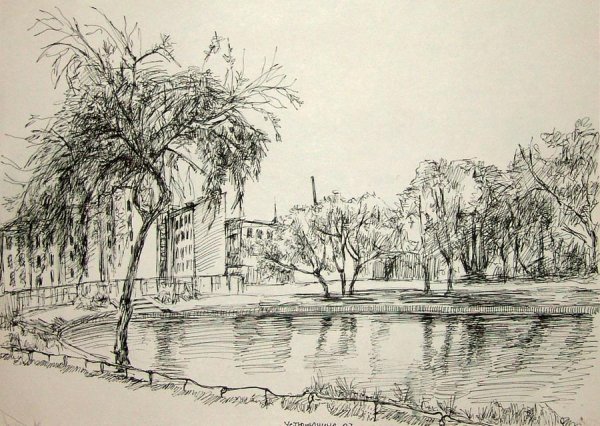 Парк Царицыно пленэрные зарисовки